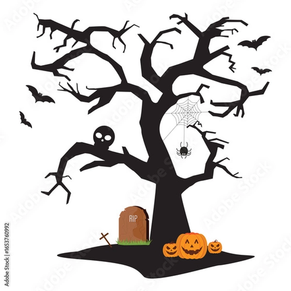 Fototapeta Halloween tree