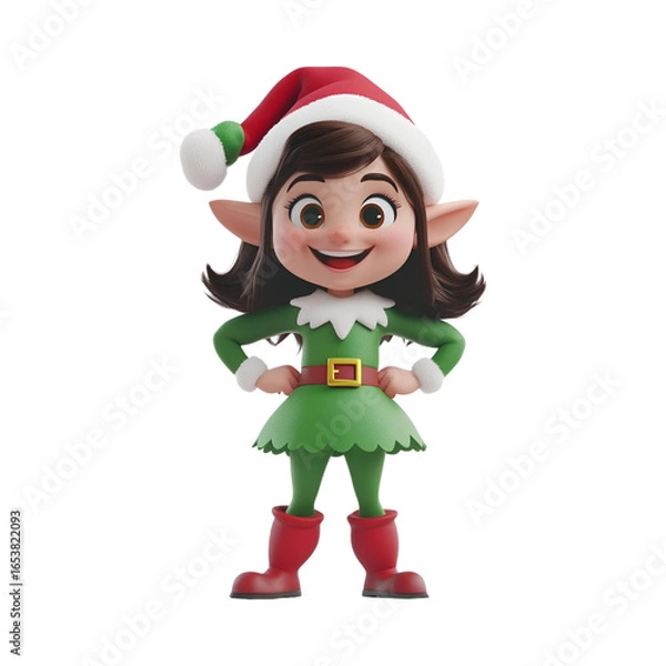 Obraz elf with gift