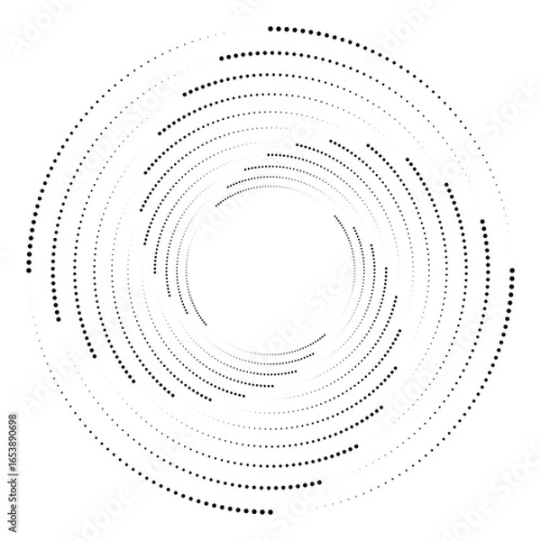 Fototapeta Set of black halftone dots backgrounds. vector modern dots halftone,Pop art comic style gradient circle halftone set Vector isolated on white background dots pattern. dots circle vector ilustration