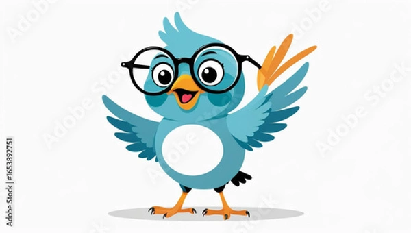 Obraz Cute Cartoon Bird