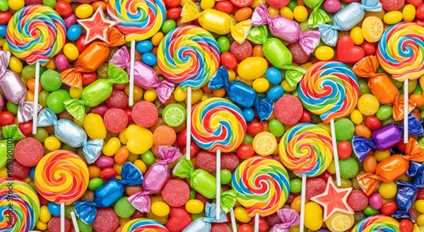 Obraz Colorful candy assortment