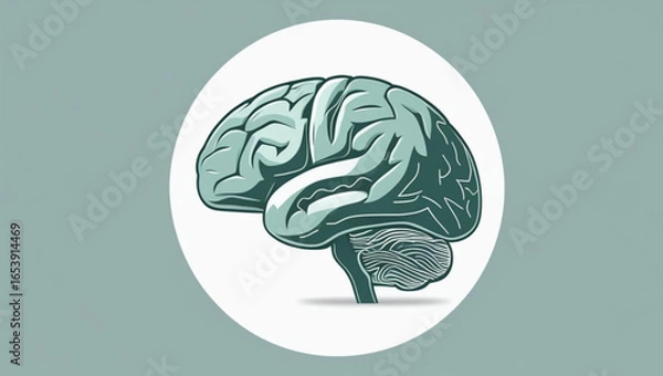 Obraz Hand-Drawn Human Brain