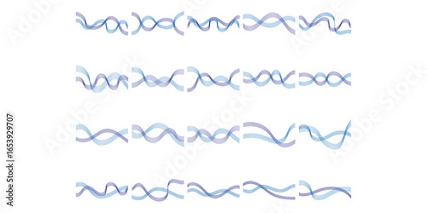 Fototapeta Wave Line Decoration
