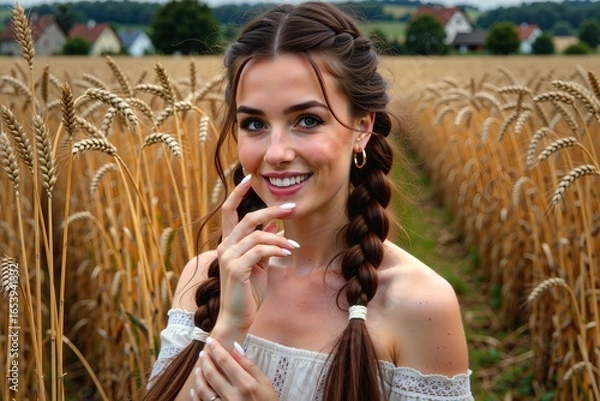 Fototapeta Ludzie w różnych sytuacjach życiowych zadowoleni ze swojego statusu i miejsca na ziemi. Szczęście i zrelaksowanie widać na twarzy. 