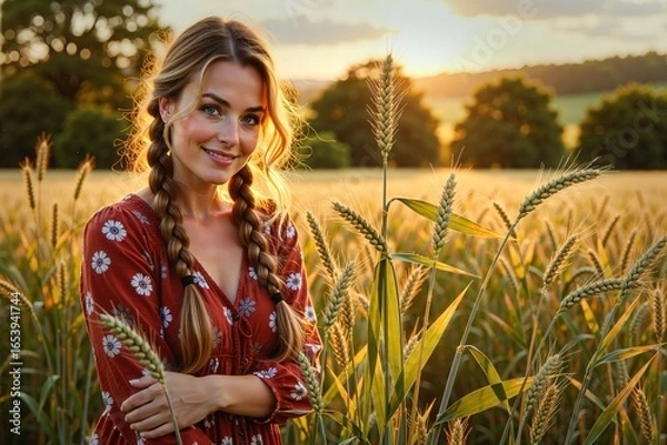 Fototapeta Ludzie w różnych sytuacjach życiowych zadowoleni ze swojego statusu i miejsca na ziemi. Szczęście i zrelaksowanie widać na twarzy. 
