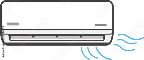 Obraz air conditioner on a white background