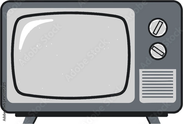 Obraz retro tv vector illustration