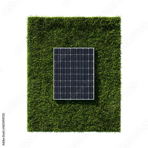 Obraz solar panel on grass