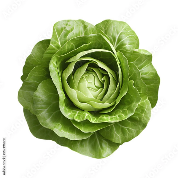 Obraz cabbage isolated on white background