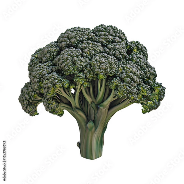 Obraz broccoli isolated on white background