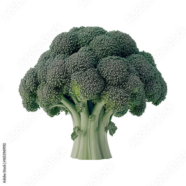 Obraz broccoli isolated on white background