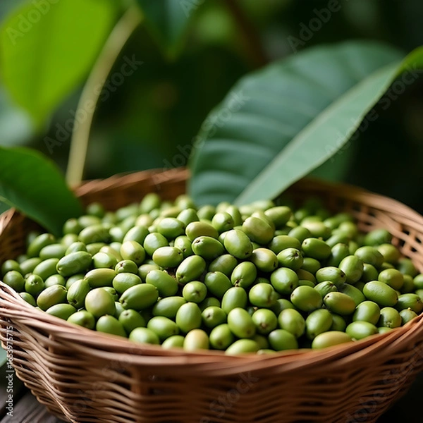 Obraz peas in a basket