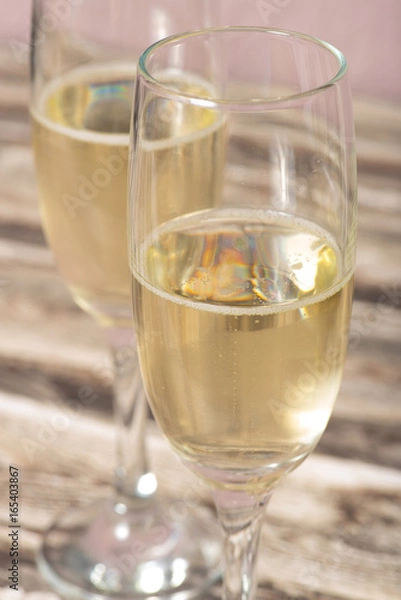 Obraz Sekt oder Champagner im Glas