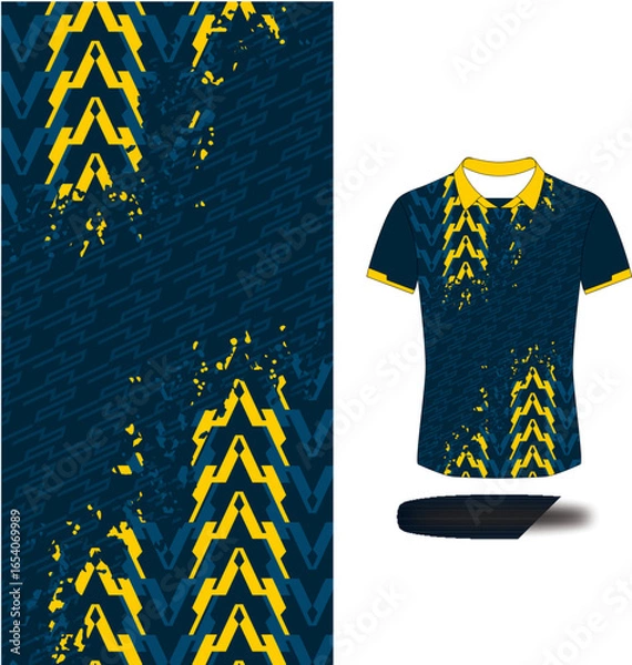 Obraz free vector sport pattern jersey soccer background