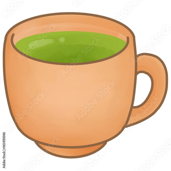 Obraz Green tea cup