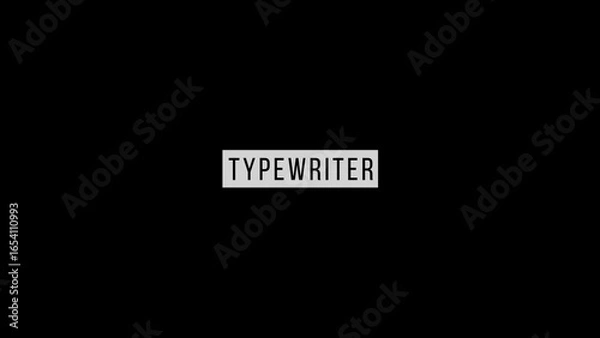 Fototapeta Minimal Typewriter 4