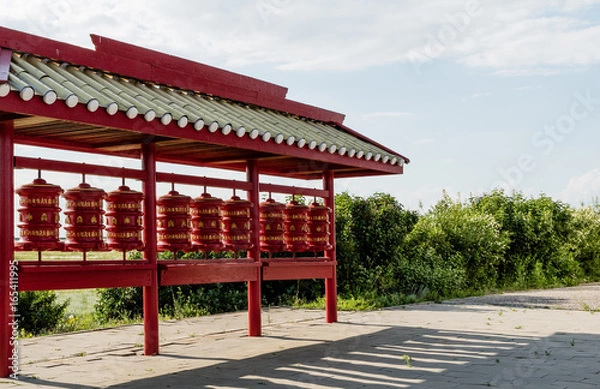 Obraz Buddhist Prayer Drums