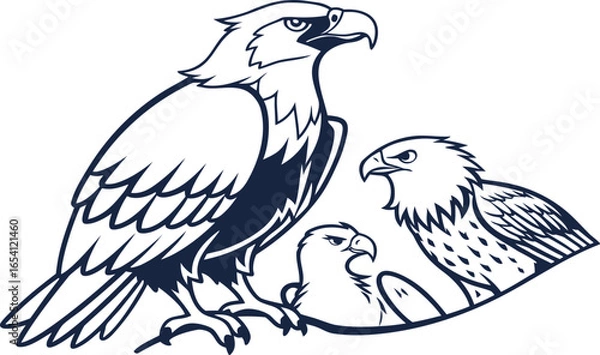 Obraz eagle in a cage