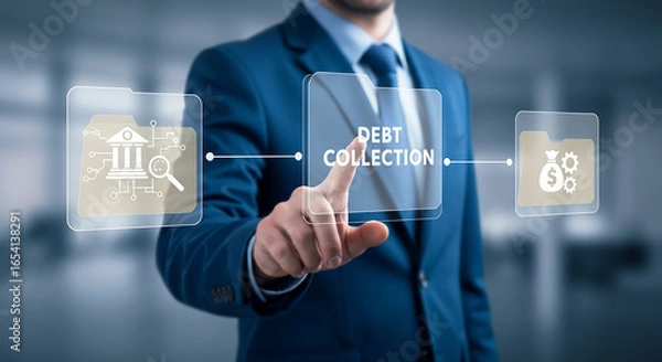 Obraz Debt Collection and Financial Management – Business Finance Concept