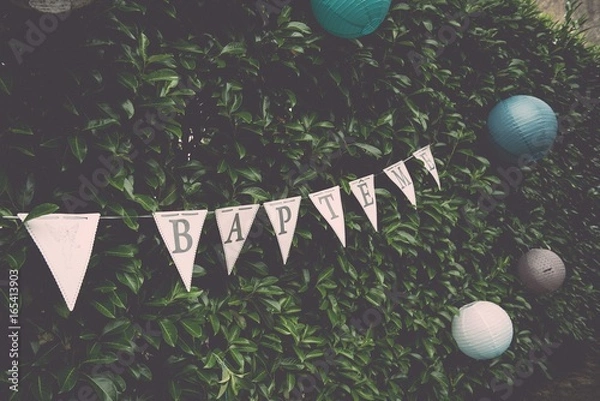 Obraz fanion bapteme