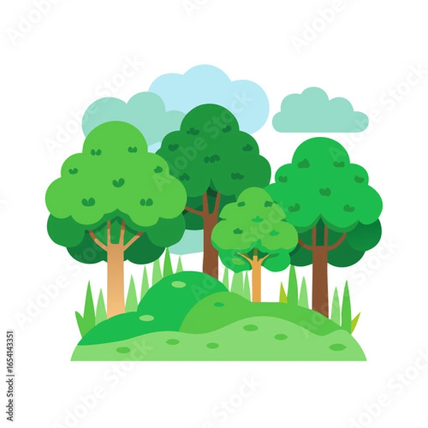 Obraz landscape with trees