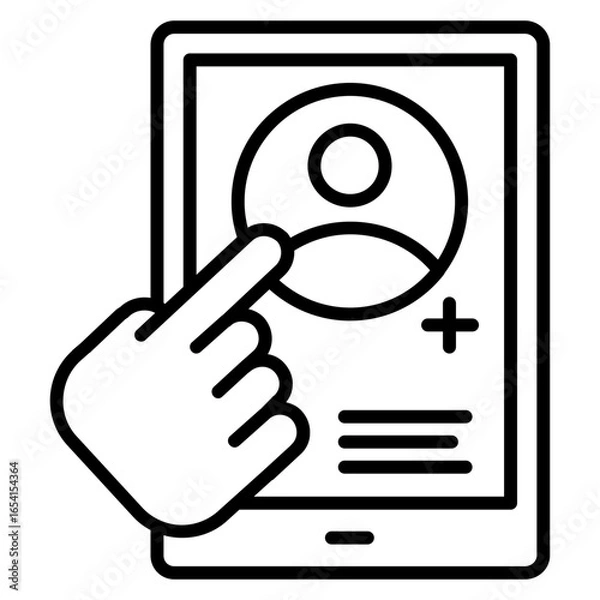 Obraz Follow Profile Icon