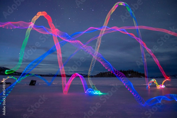 Obraz light painting