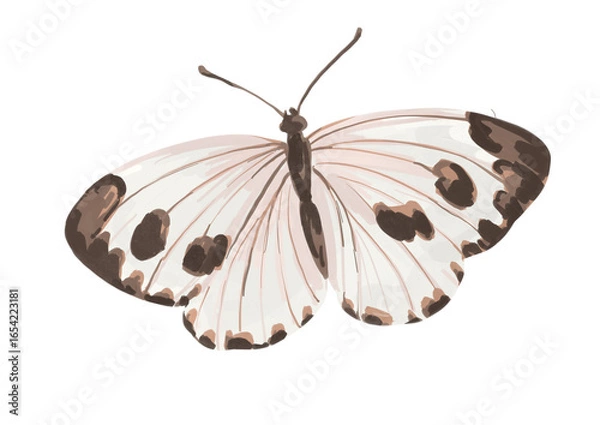 Obraz Hand drawn butterfly insect