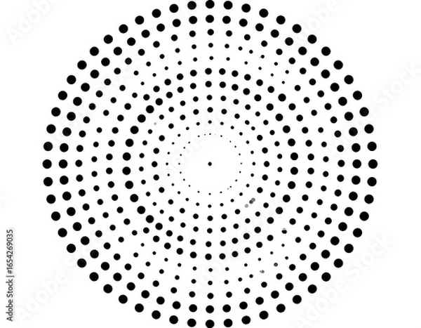 Fototapeta Circular halftone design