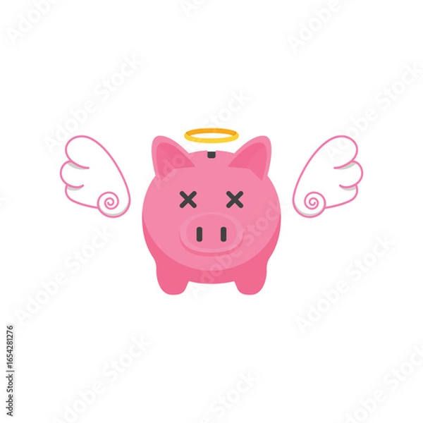 Fototapeta Savings lost flying away concept art