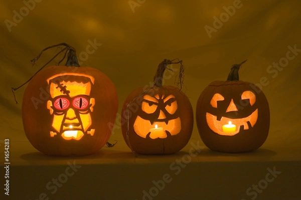 Obraz three jack-o-lanterns