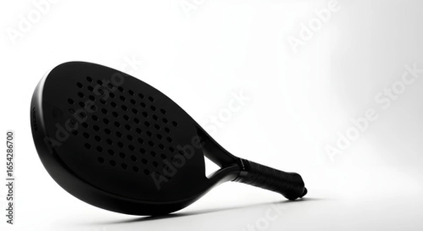 Fototapeta white background padel racket mockup
