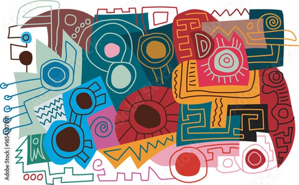 Obraz abstract colorful image for wall decoration 