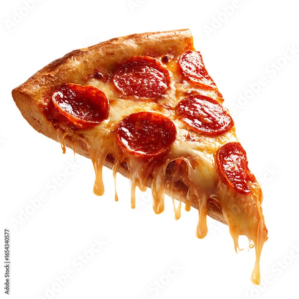 Fototapeta pizza isolated on white background
