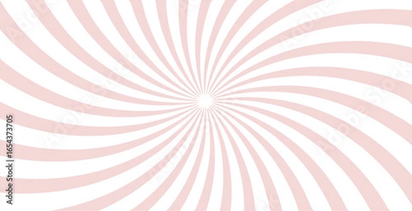 Obraz  Simple  background with pink stripes. Sunburst radial vector.