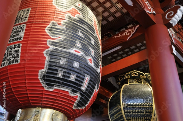 Obraz 浅草　浅草寺の提灯