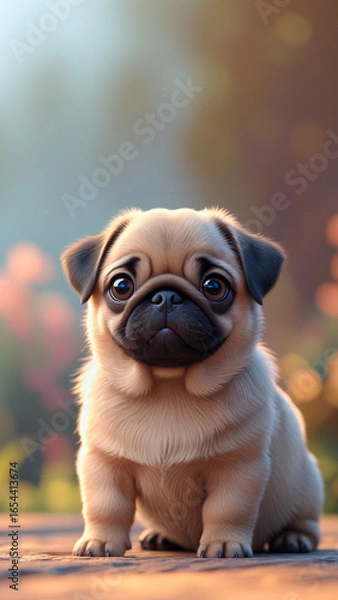 Obraz  adorable Pug puppy 