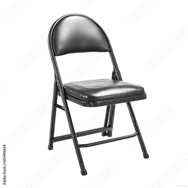 Obraz Black folding chair, simple design (1)