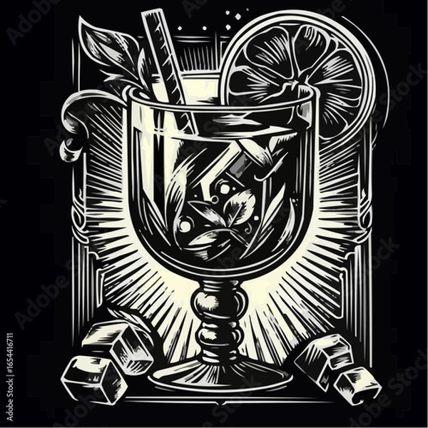 Fototapeta 
representation of a sophisticated drink
 56