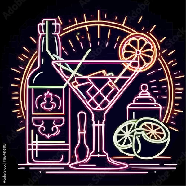 Fototapeta 
representation of a sophisticated drink
 47