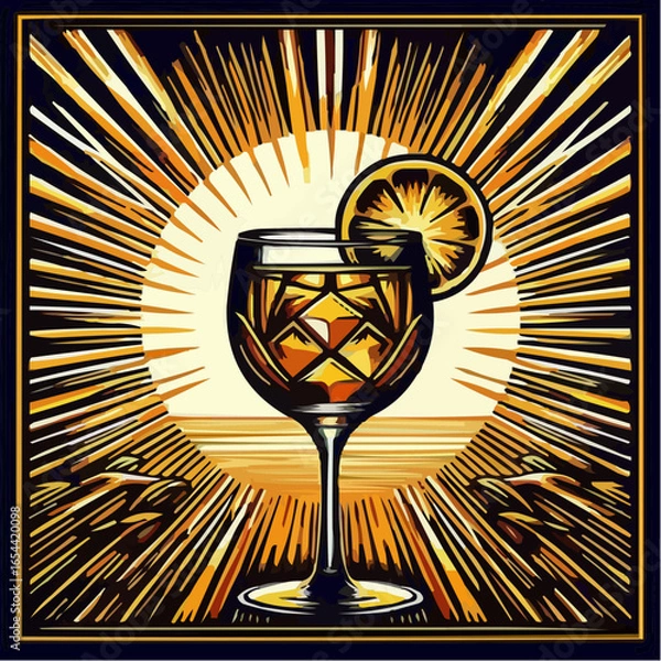 Fototapeta 
representation of a sophisticated drink
 1
