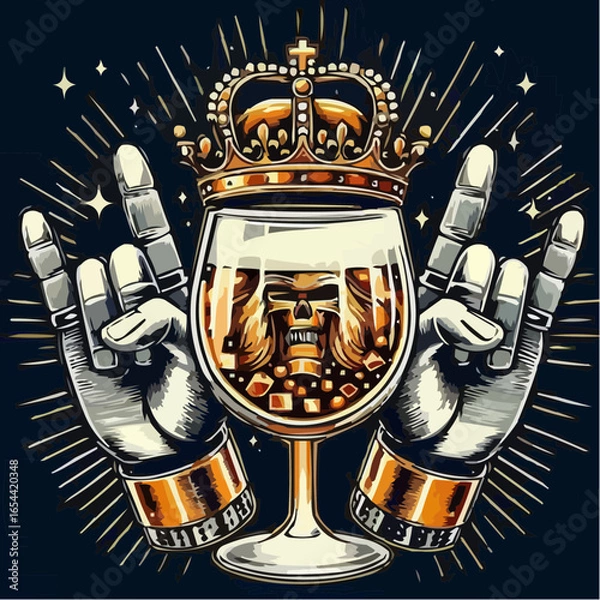 Fototapeta stylish digital art image of a drink 85