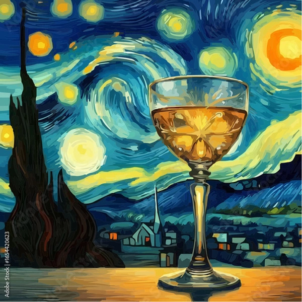 Fototapeta stylish digital art image of a drink 68