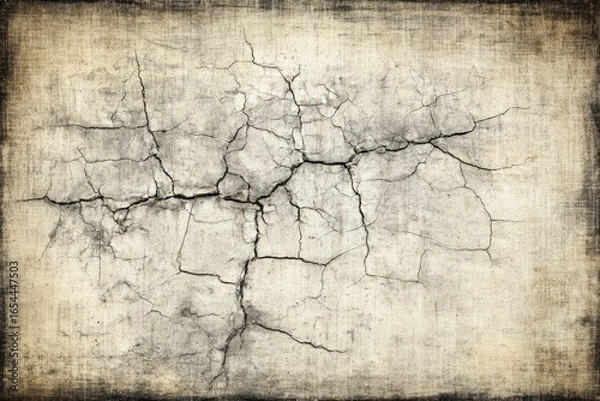 Obraz Cracked, aged, textured surface