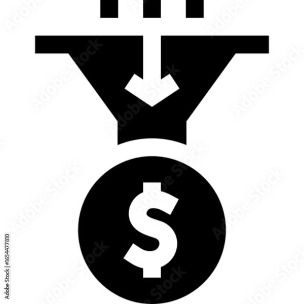 Obraz Sales Pipeline Icon