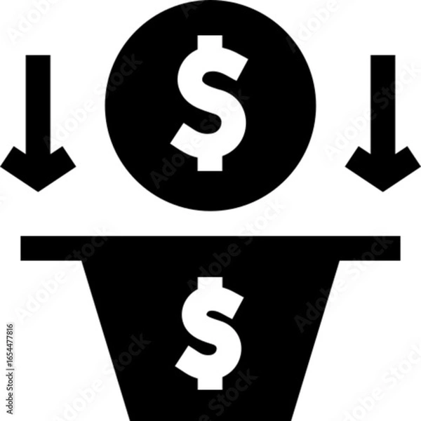 Obraz Sales Pipeline Icon