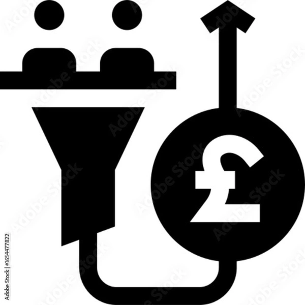 Obraz Sales Pipeline Icon