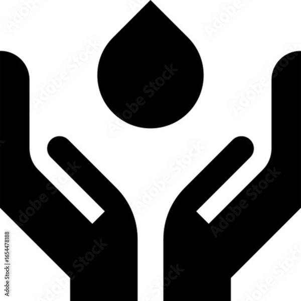 Obraz Save Water Icon