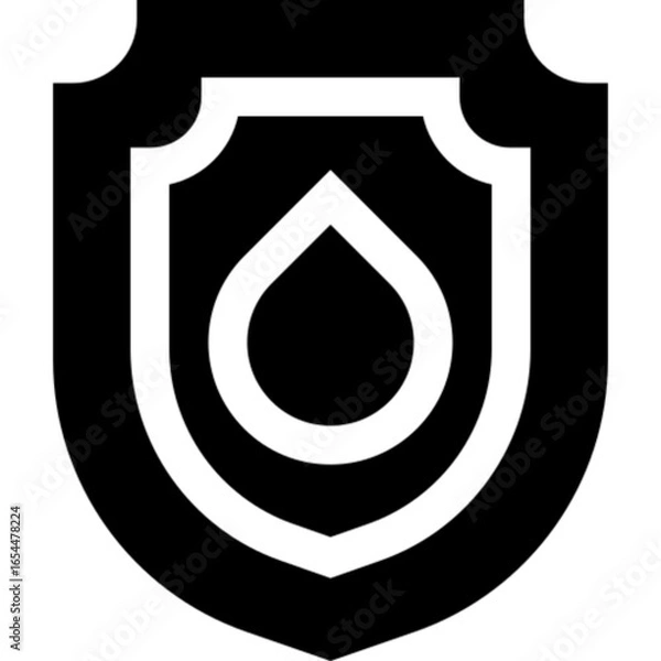 Obraz Save Water Icon