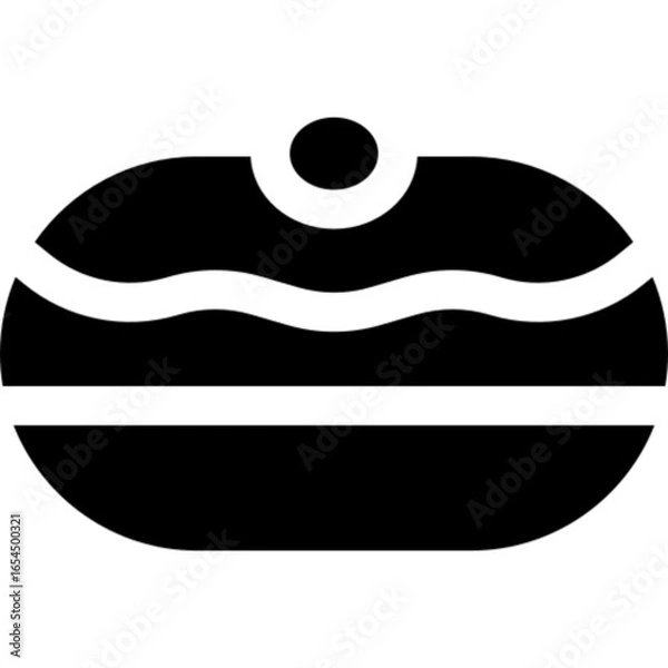 Obraz Sufganiyah Vector Icon